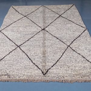 Beni ourain rug 8.07 ft x 4.79 ft